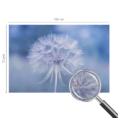 Fotomural decorativo para cabecero de cama con un diseño en tonos azul delicados