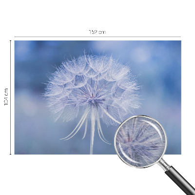 Fotomural decorativo para cabecero de cama con un diseño en tonos azul delicados