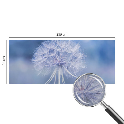 Fotomural decorativo para cabecero de cama con un diseño en tonos azul delicados