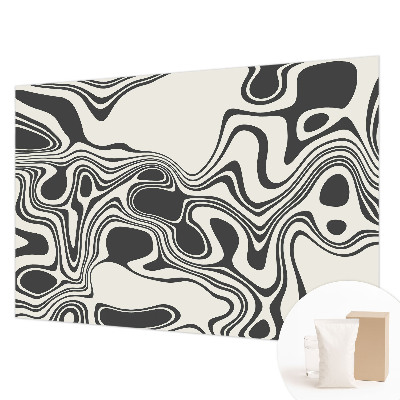 Papel mural con patrón decorativo con un diseño de líneas dinámicas