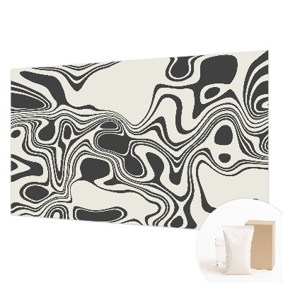 Papel mural con patrón decorativo con un diseño de líneas dinámicas