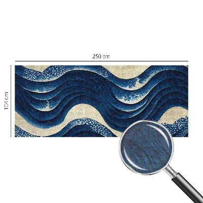 Papel mural texturado decorativo con motivos de formas oceánicas