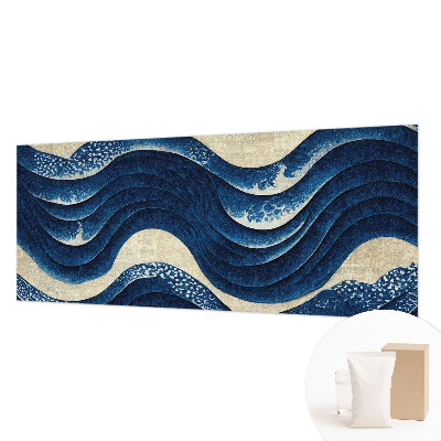 Papel mural texturado decorativo con motivos de formas oceánicas
