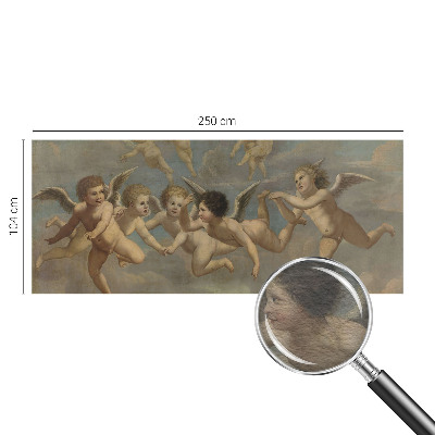 Fotomural decorativo para cabecero de cama con figuras angelicales