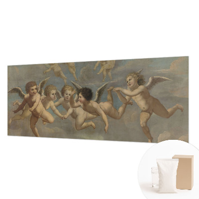 Fotomural decorativo para cabecero de cama con figuras angelicales