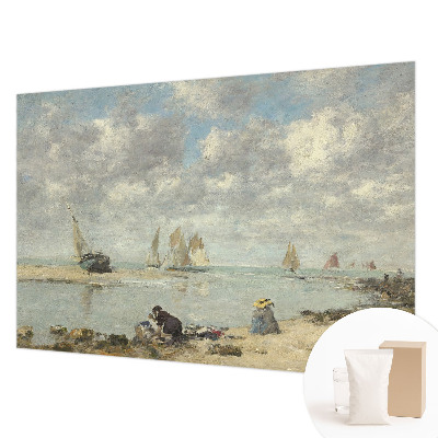 Mural de pared con estampado hermoso con paisajes marinos