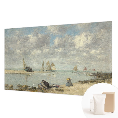 Mural de pared con estampado hermoso con paisajes marinos
