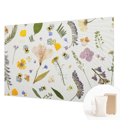 Mural decorativo con motivo de flores de primavera