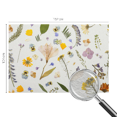 Mural decorativo con motivo de flores de primavera