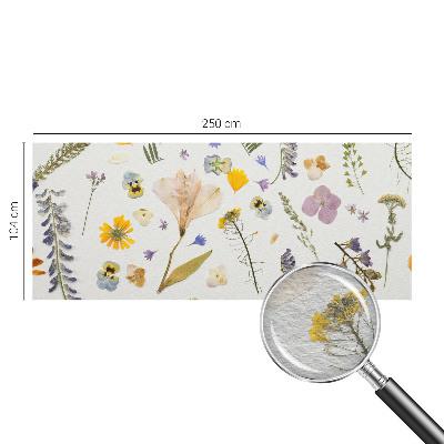 Mural decorativo con motivo de flores de primavera