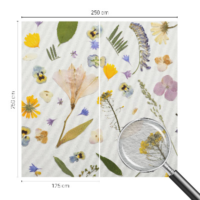 Mural decorativo con motivo de flores de primavera
