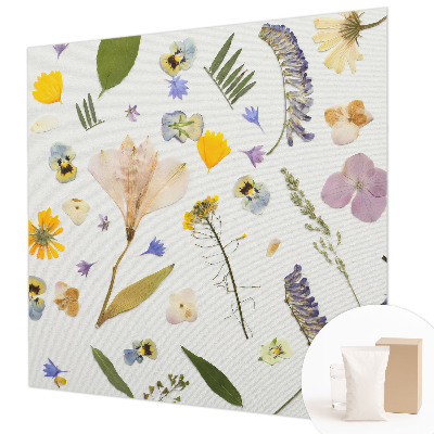 Mural decorativo con motivo de flores de primavera