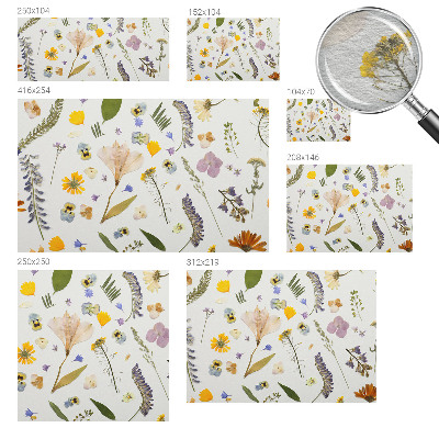 Mural decorativo con motivo de flores de primavera