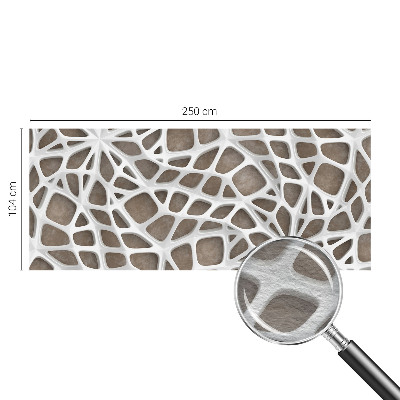 Mural decorativo con diseño de red de encaje