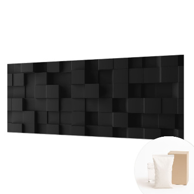 Papel mural con patrón decorativo con diseño de cubos tridimensionales