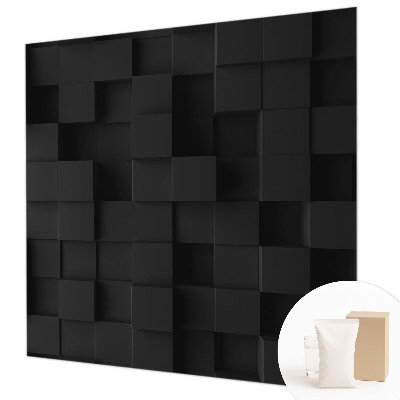 Papel mural con patrón decorativo con diseño de cubos tridimensionales