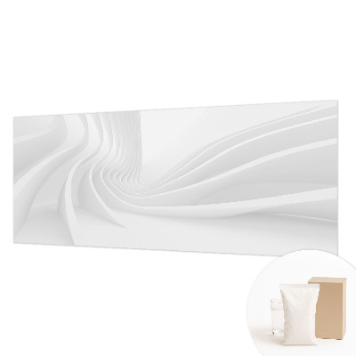 Papel mural texturado decorativo con motivo de líneas onduladas