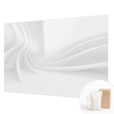 Papel mural texturado decorativo con motivo de líneas onduladas