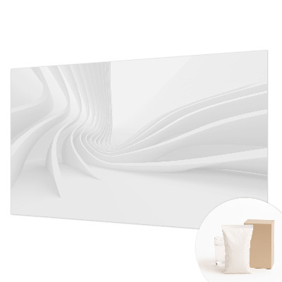Papel mural texturado decorativo con motivo de líneas onduladas