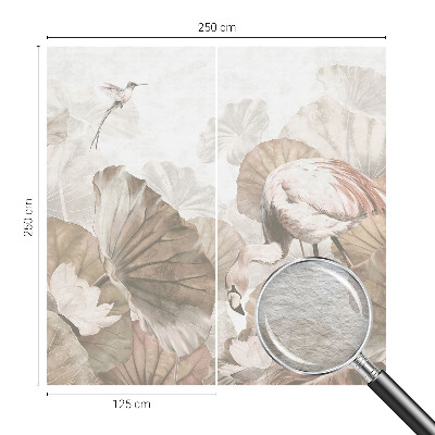 Mural de pared con estampado hermoso con un motivo de naturaleza elegante