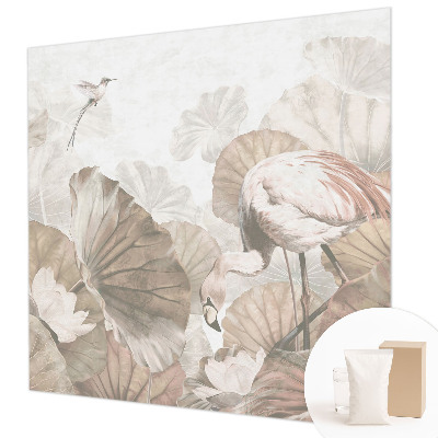 Mural de pared con estampado hermoso con un motivo de naturaleza elegante