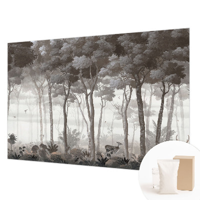 Papel mural con patrón decorativo con diseño 'Magia del bosque'