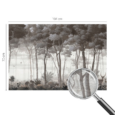 Papel mural con patrón decorativo con diseño 'Magia del bosque'