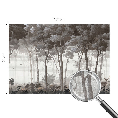 Papel mural con patrón decorativo con diseño 'Magia del bosque'