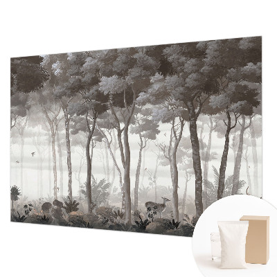 Papel mural con patrón decorativo con diseño 'Magia del bosque'