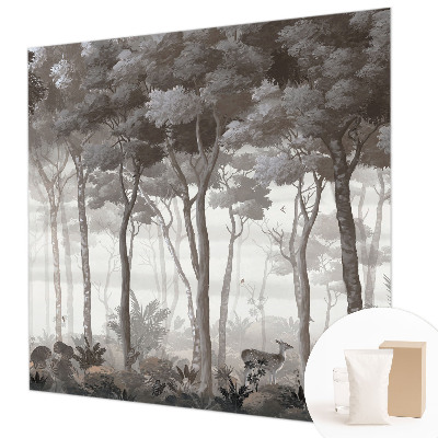 Papel mural con patrón decorativo con diseño 'Magia del bosque'