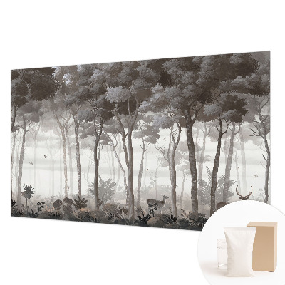 Papel mural con patrón decorativo con diseño 'Magia del bosque'