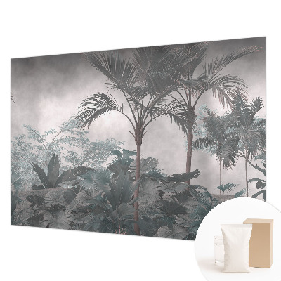 Mural de pared con estampado hermoso con un motivo de naturaleza exótica