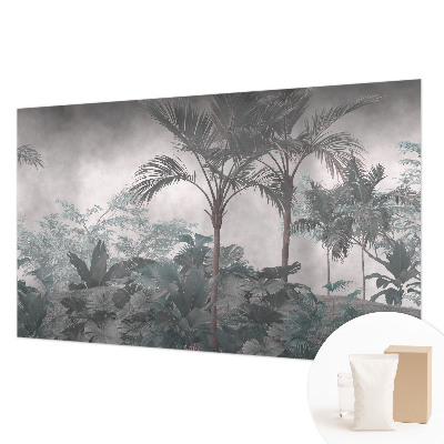 Mural de pared con estampado hermoso con un motivo de naturaleza exótica
