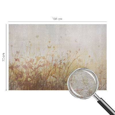 Mural de pared con estampado hermoso con el diseño 'Armonía de pradera' para decorar interiores