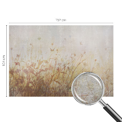 Mural de pared con estampado hermoso con el diseño 'Armonía de pradera' para decorar interiores