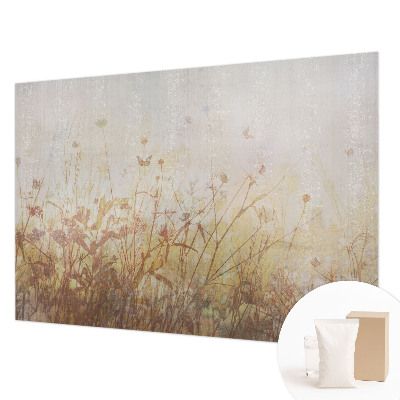 Mural de pared con estampado hermoso con el diseño 'Armonía de pradera' para decorar interiores