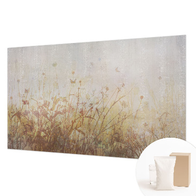 Mural de pared con estampado hermoso con el diseño 'Armonía de pradera' para decorar interiores