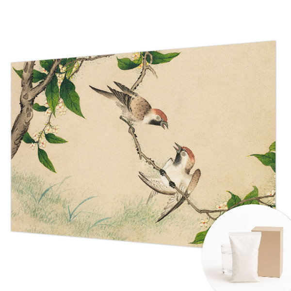 Fotomural decorativo para cabecero de cama con diseño dúo clásico