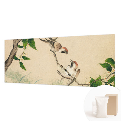 Fotomural decorativo para cabecero de cama con diseño dúo clásico