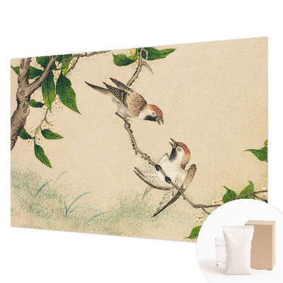 Fotomural decorativo para cabecero de cama con diseño dúo clásico