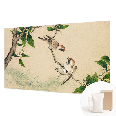 Fotomural decorativo para cabecero de cama con diseño dúo clásico