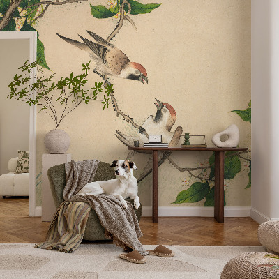 Fotomural decorativo para cabecero de cama con diseño dúo clásico
