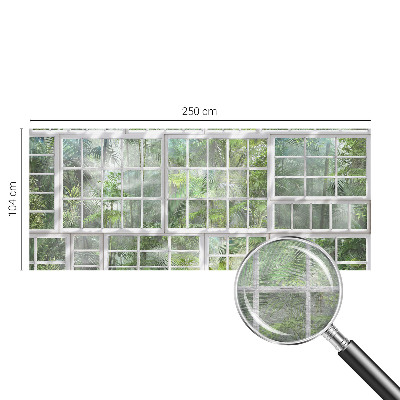 Papel mural texturado decorativo con motivo de bosque en tonos verdes