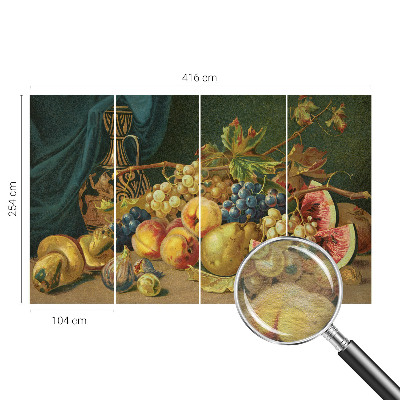 Fotomural decorativo para cabecero de cama con diseño Encanto frutal