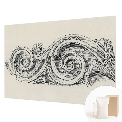 Mural decorativo con adorno para plantas