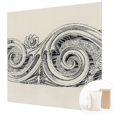 Mural decorativo con adorno para plantas