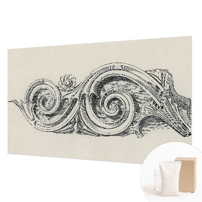 Mural decorativo con adorno para plantas