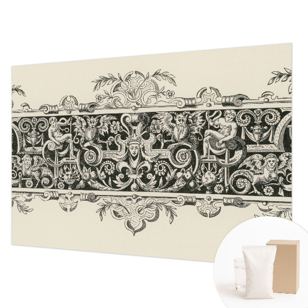 Mural decorativo con motivos mitológicos