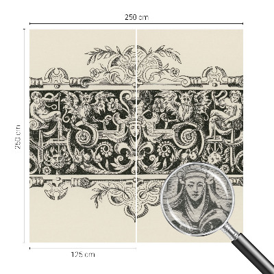 Mural decorativo con motivos mitológicos