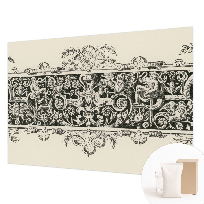 Mural decorativo con motivos mitológicos